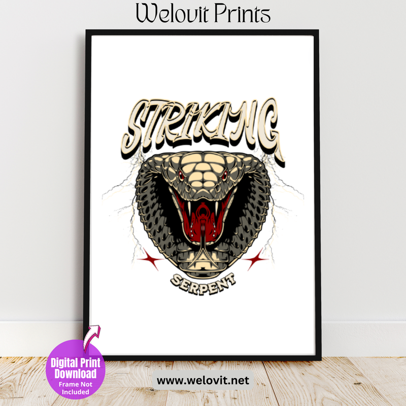 Striking Serpent​ by Welovit Prints!